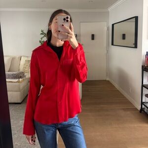 Zara Bold Red Shirt